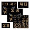 FOX Decal Kit, Fork and Shock, Kashima Gold - 803-01-733