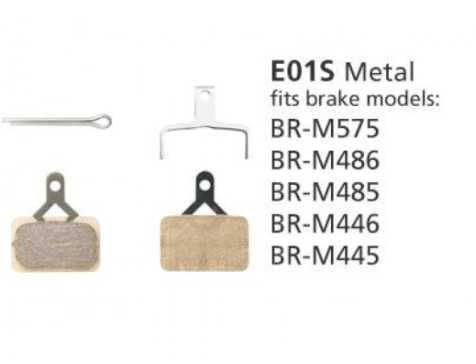 SHIMANO BR-M575 E01S Metallic Disc Brake Pads 1pr