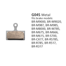 SHIMANO BR-M8000 G04S Metallic Disc Brake Pads 1pr