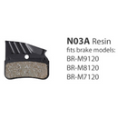 SHIMANO BR-M9120 / M8120 N03A Resin Disc Brake Pads 4 Piston w-fin 1pr